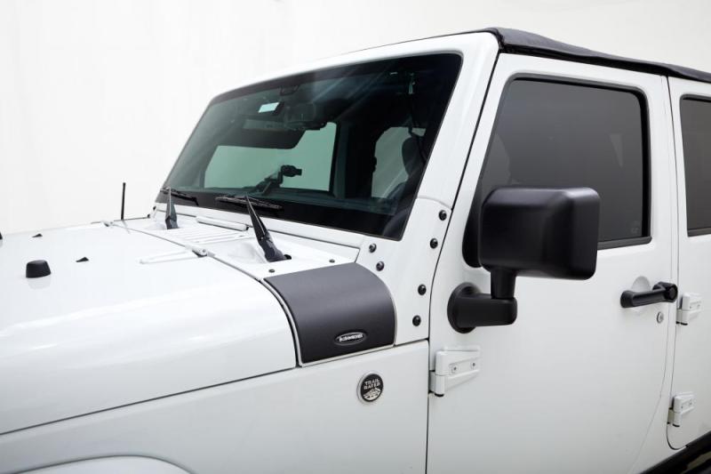 Jeep Wrangler Trail Armor Cowl Cover - Bushwacker - Trail Armor Cowl Guard - Black - `07-`18 Jeep Wrangler Trail Armor Cowl Cover - Bushwacker - Trail Armor Cowl Guard - Black - `07-`18