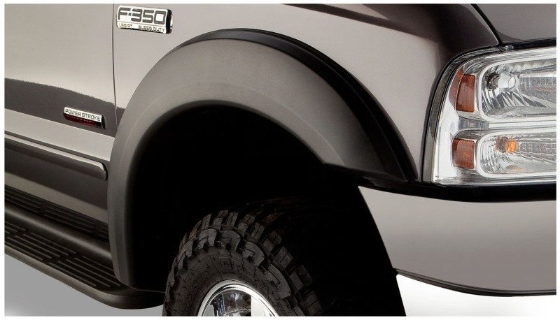 Ford F-250 Super Duty Fender Flares - Front - Bushwacker - Extend-A-Fender - Black - `99-`07 Ford F-250 Super Duty Fender Flares - Front - Bushwacker - Extend-A-Fender - Black - `99-`07