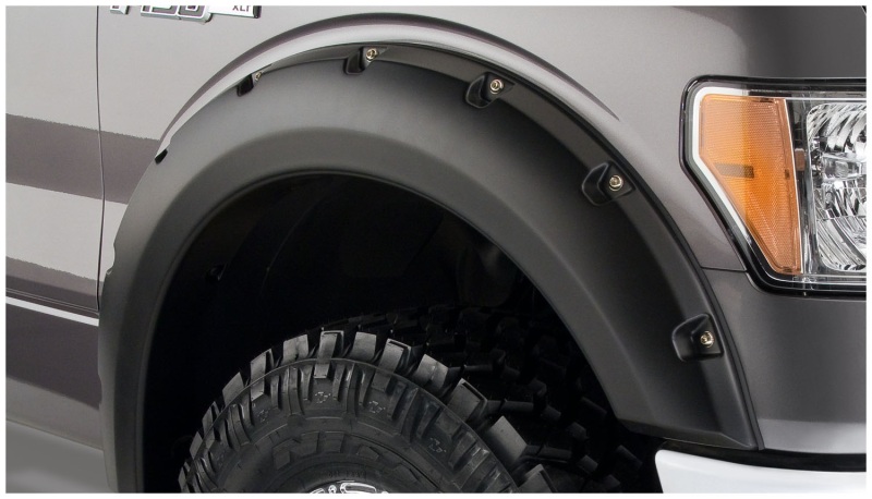 Ford F-150 Fender Flares - Front - Bushwacker - Pocket Style - Black - `09-`14 Ford F-150 Fender Flares - Front - Bushwacker - Pocket Style - Black - `09-`14