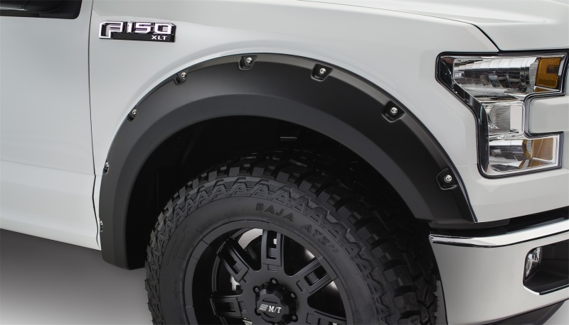 Ford F-150 Fender Flares - Front - Bushwacker - Pocket Style - Black - `15-`17 Ford F-150 Fender Flares - Front - Bushwacker - Pocket Style - Black - `15-`17