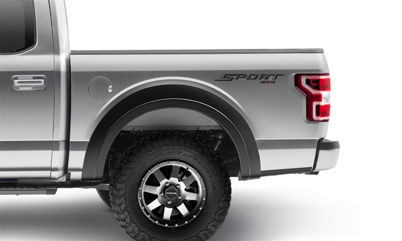 Ford F-150 Fender Flares - Rear - Bushwacker - Extend-A-Fender - Black - `15-`17 Ford F-150 Fender Flares - Rear - Bushwacker - Extend-A-Fender - Black - `15-`17