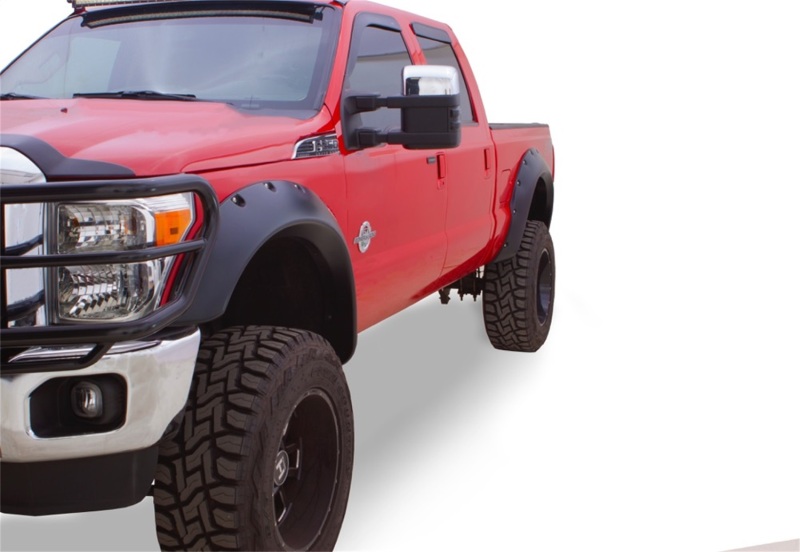 Ford F-250 Super Duty Fender Flares - Front - Bushwacker - Cutout Style - Black - `11-`16 Ford F-250 Super Duty Fender Flares - Front - Bushwacker - Cutout Style - Black - `11-`16