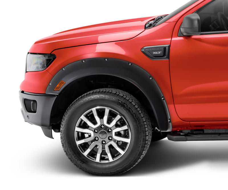 Ford Ranger Fender Flares - Front - Bushwacker - Pocket Style - Black - 2019 Ford Ranger Fender Flares - Front - Bushwacker - Pocket Style - Black - 2019