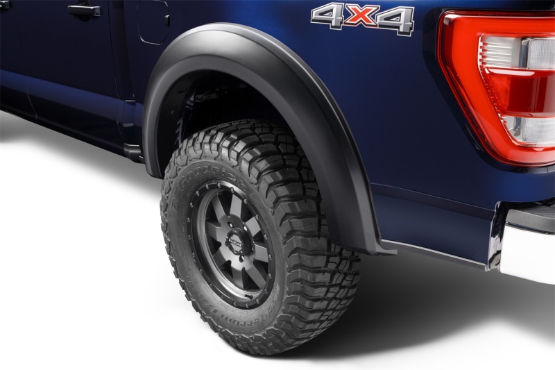 Ford F-150 Fender Flares - Rear - Bushwacker - Extend-A-Fender Style Smooth Finish - Black - `21-`22 Ford F-150 Fender Flares - Rear - Bushwacker - Extend-A-Fender Style Smooth Finish - Black - `21-`22