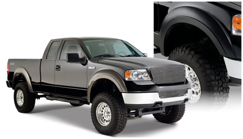 Ford F-150 Styleside Fender Flares - Bushwacker - Extend-A-Fender - Black - `04-`08 Ford F-150 Styleside Fender Flares - Bushwacker - Extend-A-Fender - Black - `04-`08