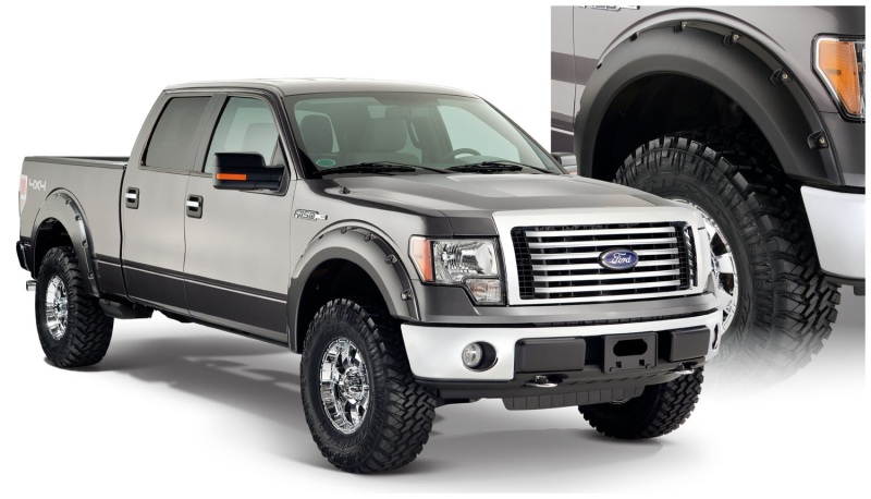 Ford F-150 Fender Flares - Bushwacker - Pocket Style - Black - `09-`14 Ford F-150 Fender Flares - Bushwacker - Pocket Style - Black - `09-`14