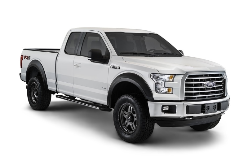 Ford F-150 Fender Flares - Front + Rear - Bushwacker - Extend-A-Fender Style - Black - `15-`17 Ford F-150 Fender Flares - Front + Rear - Bushwacker - Extend-A-Fender Style - Black - `15-`17