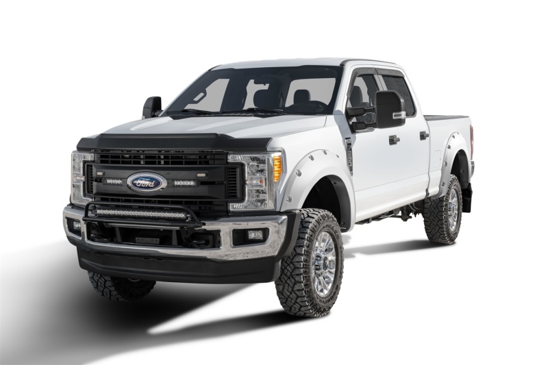 Ford F-250 Super Duty Fender Flares - Bushwacker - Pocket Style - Oxford White - `17-`18 Ford F-250 Super Duty Fender Flares - Bushwacker - Pocket Style - Oxford White - `17-`18