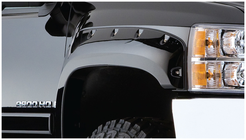 Ford Ranger Fender Flares - Front - Bushwacker - Cutout Style, Smooth Finish, 2-Piece - Black - `93-`11 Ford Ranger Fender Flares - Front - Bushwacker - Cutout Style, Smooth Finish, 2-Piece - Black - `93-`11