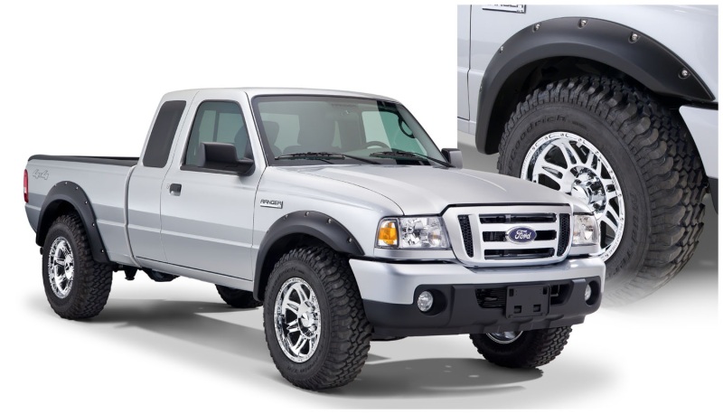 Ford Ranger Fender Flares - Front + Rear - Bushwacker - Pocket Style - Black - `93-`11 Ford Ranger Fender Flares - Front + Rear - Bushwacker - Pocket Style - Black - `93-`11