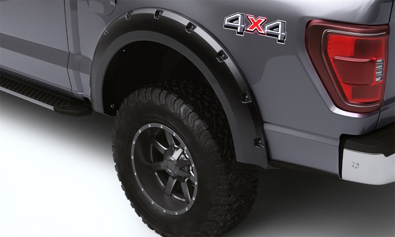 Ford F-350 Super Duty Fender Flares - Bushwacker - Forge Style, Pocket/Rivet Style - Black - `11-`16