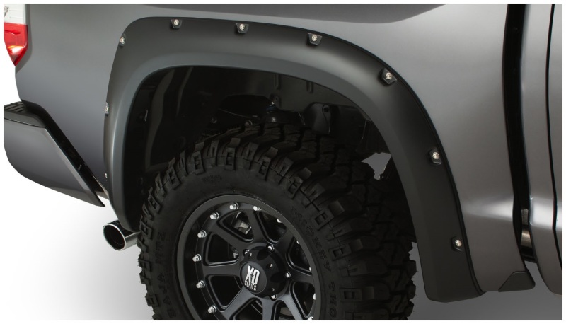 Toyota Tundra Fender Flares - Rear - Bushwacker - Pocket Style - Black - `14-`18 Toyota Tundra Fender Flares - Rear - Bushwacker - Pocket Style - Black - `14-`18