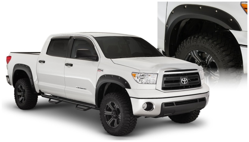 Toyota Tundra Fender Flares - Front + Rear - Bushwacker - Pocket Style - Black - `07-`13 Toyota Tundra Fender Flares - Front + Rear - Bushwacker - Pocket Style - Black - `07-`13