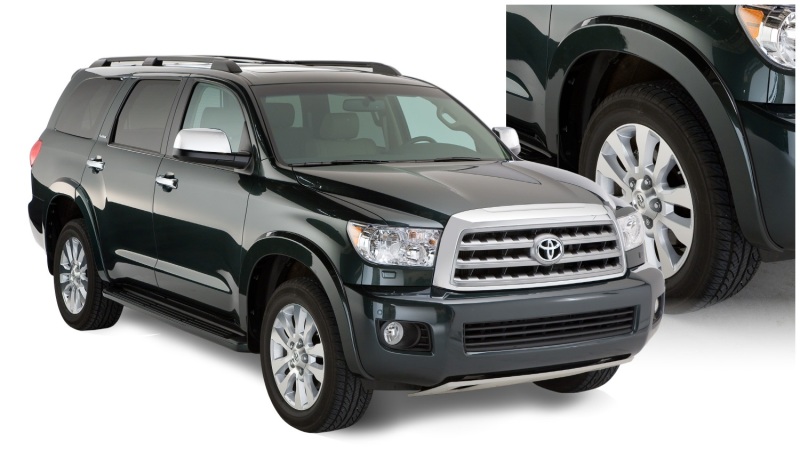 Toyota Sequoia Fender Flares - Front + Rear - Bushwacker - OE Style - Black - `08-`15 Toyota Sequoia Fender Flares - Front + Rear - Bushwacker - OE Style - Black - `08-`15
