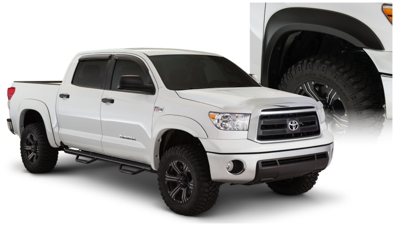 Toyota Tundra Fender Flares - Front + Rear - Bushwacker - Extend-A-Fender - Black - `07-`13 Toyota Tundra Fender Flares - Front + Rear - Bushwacker - Extend-A-Fender - Black - `07-`13
