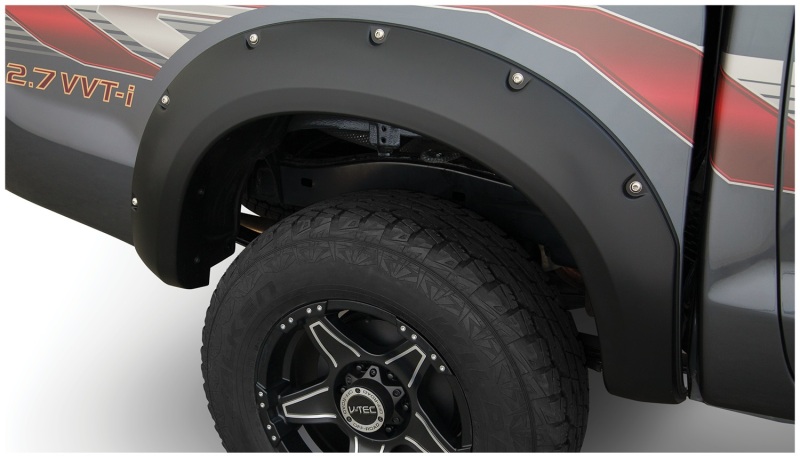 Toyota Hilux Fender Flares - Rear - Bushwacker - Pocket Style - Black - `11-`13 Toyota Hilux Fender Flares - Rear - Bushwacker - Pocket Style - Black - `11-`13