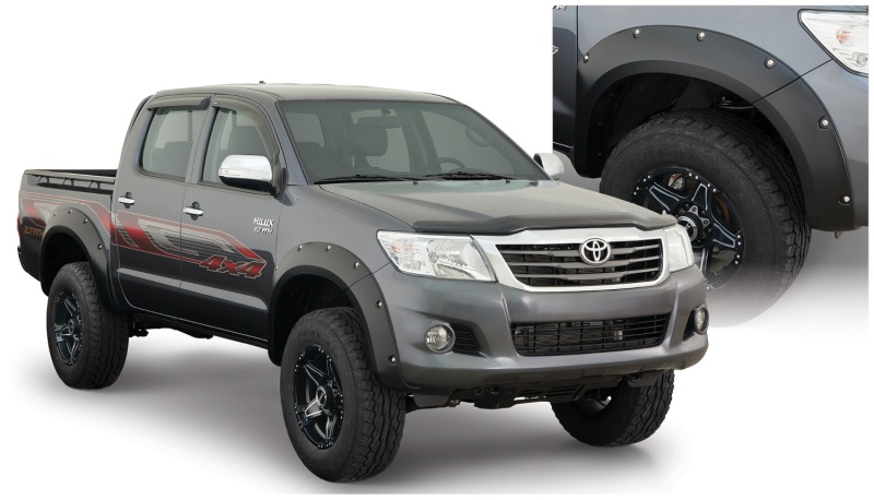 Toyota Hilux Fender Flares - Bushwacker - Pocket Style - Black - `11-`13 Toyota Hilux Fender Flares - Bushwacker - Pocket Style - Black - `11-`13