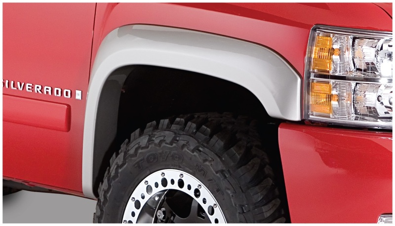 Chevrolet Silverado 2500 HD Fender Flares - Front - Bushwacker - Extend-A-Fender - Black - `07-`14 Chevrolet Silverado 2500 HD Fender Flares - Front - Bushwacker - Extend-A-Fender - Black - `07-`14