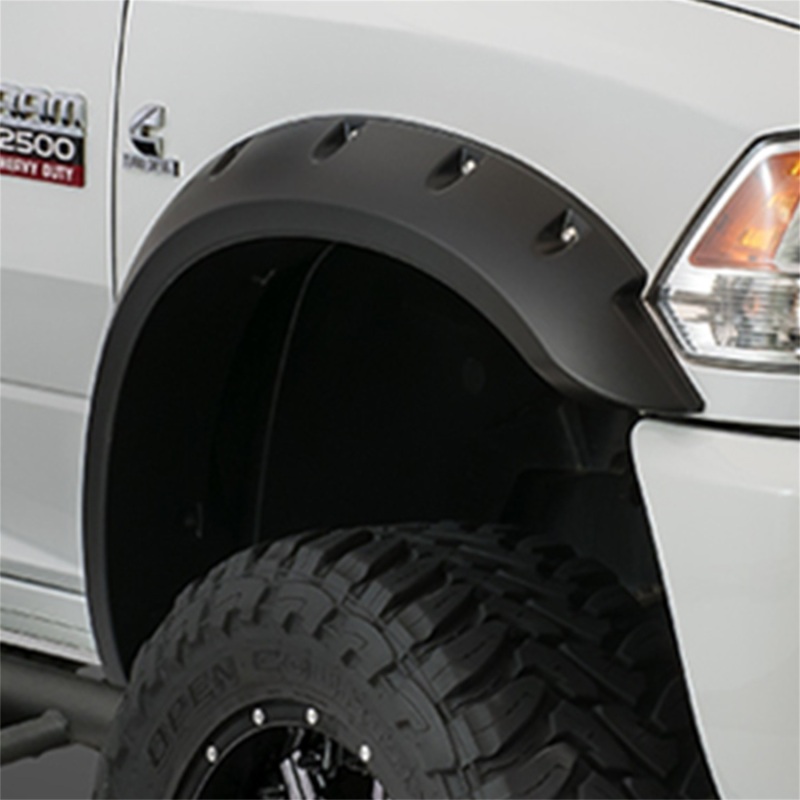 Chevrolet Silverado 2500 HD Fender Flares - Front - Bushwacker - Max Pocket Style - Black - `15-`18 Chevrolet Silverado 2500 HD Fender Flares - Front - Bushwacker - Max Pocket Style - Black - `15-`18