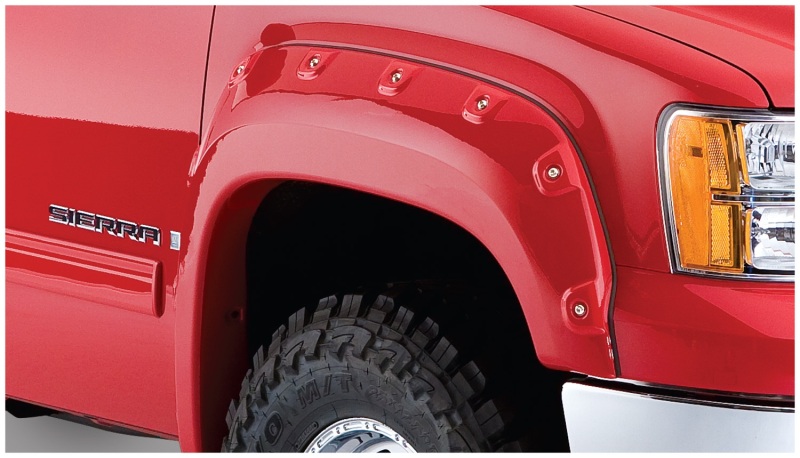 GMC Sierra 2500 HD Fender Flares - Front - Bushwacker - Cutout Style - Black - `07-`14 GMC Sierra 2500 HD Fender Flares - Front - Bushwacker - Cutout Style - Black - `07-`14