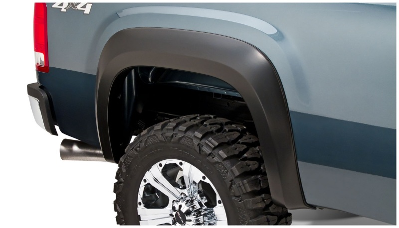 GMC Sierra 1500 Fender Flares - Rear - Bushwacker - Extend-A-Fender - Black - `07-`13 GMC Sierra 1500 Fender Flares - Rear - Bushwacker - Extend-A-Fender - Black - `07-`13