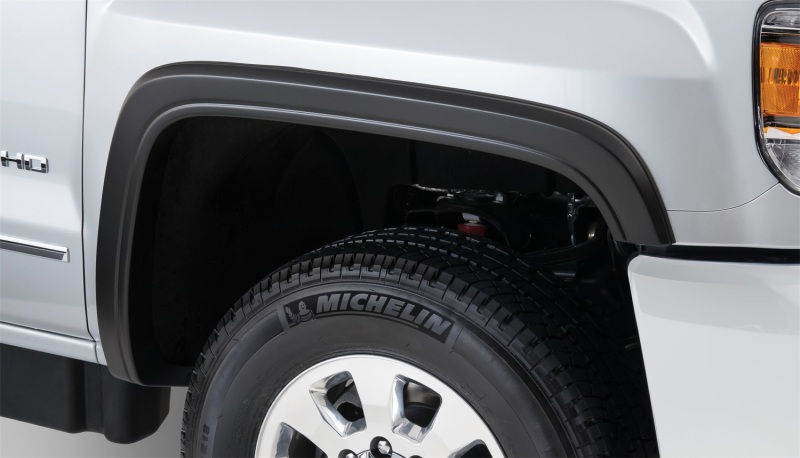 GMC Sierra 2500 HD Fender Flares - Front - Bushwacker - OE Style - Black - `15-`18 GMC Sierra 2500 HD Fender Flares - Front - Bushwacker - OE Style - Black - `15-`18
