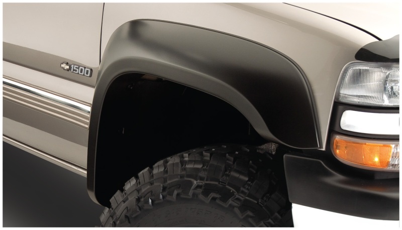 Chevrolet Silverado 1500 Fender Flares - Front + Rear - Bushwacker - Extend-A-Fender Style - Black - `07-`13 Chevrolet Silverado 1500 Fender Flares - Front + Rear - Bushwacker - Extend-A-Fender Style - Black - `07-`13