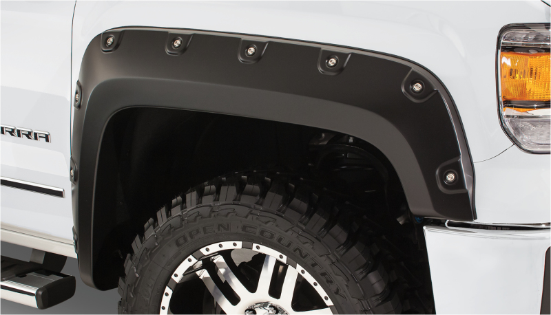 GMC Sierra 1500 Fender Flares - Bushwacker - Boss Pocket Style - Black - `07-`13 GMC Sierra 1500 Fender Flares - Bushwacker - Boss Pocket Style - Black - `07-`13