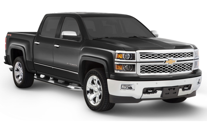 Chevrolet Silverado 1500 Fender Flares - Bushwacker - OE Style - Black - `16-`18 Chevrolet Silverado 1500 Fender Flares - Bushwacker - OE Style - Black - `16-`18