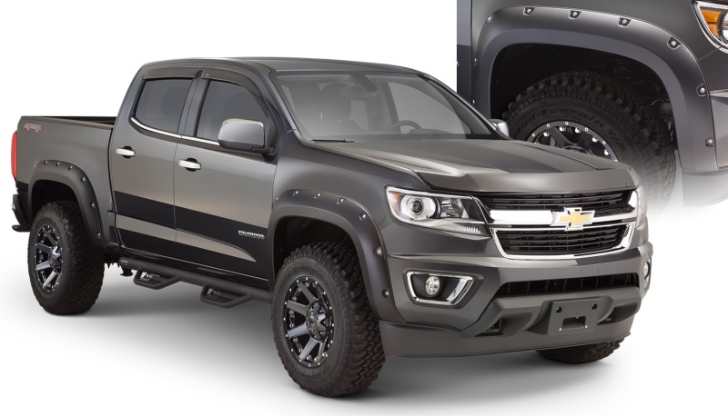 Chevrolet Silverado Fender Flares - Bushwacker - Pocket Style - Matte Black - `15-`18 Chevrolet Silverado Fender Flares - Bushwacker - Pocket Style - Matte Black - `15-`18