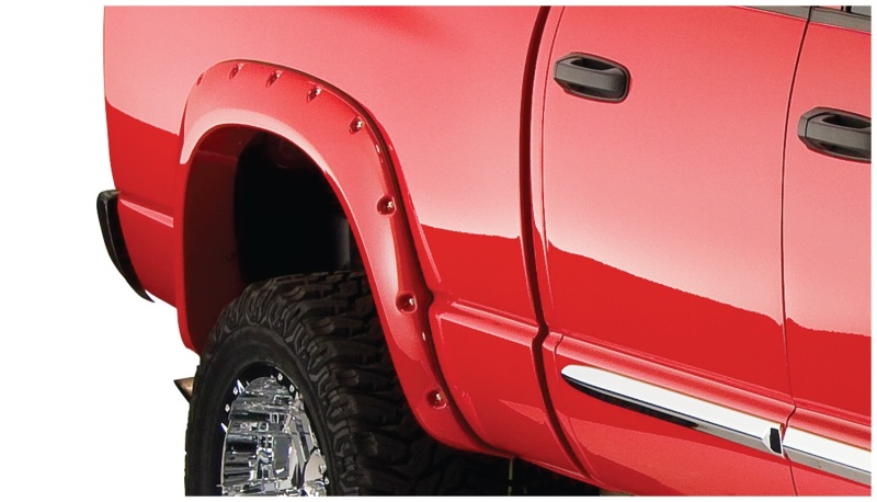 Dodge Ram 1500 Fender Flares - Rear - Bushwacker - Pocket Style - Black - `06-`08 Dodge Ram 1500 Fender Flares - Rear - Bushwacker - Pocket Style - Black - `06-`08