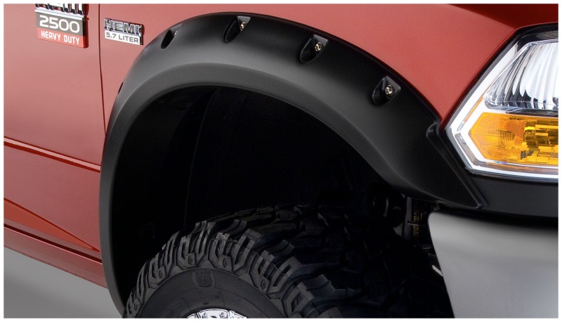 Dodge Ram 2500 Fender Flares - Front - Bushwacker - Pocket Style - Black - `10-`18 Dodge Ram 2500 Fender Flares - Front - Bushwacker - Pocket Style - Black - `10-`18
