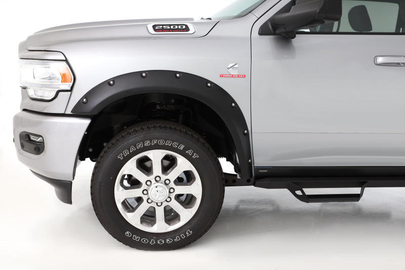 Ram 3500 Fender Flares - Front - Bushwacker - Pocket Style - Black - 2019