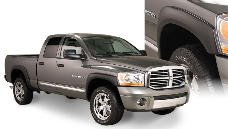 Dodge Ram 1500 Fleetside Fender Flares - Bushwacker - OE Style - Black - `02-`08 Dodge Ram 1500 Fleetside Fender Flares - Bushwacker - OE Style - Black - `02-`08