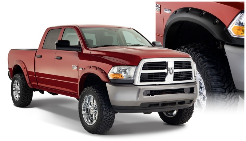 Dodge Ram 2500 Fender Flares - Front + Rear - Bushwacker - Pocket Style - Black - `10-`18 Dodge Ram 2500 Fender Flares - Front + Rear - Bushwacker - Pocket Style - Black - `10-`18