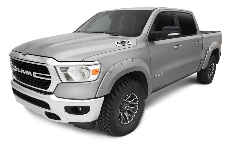 Ram 1500 Fender Flares - Front + Rear - Bushwacker - Pocket Style - Billet Silver Metallic - `20-`22 Ram 1500 Fender Flares - Front + Rear - Bushwacker - Pocket Style - Billet Silver Metallic - `20-`22