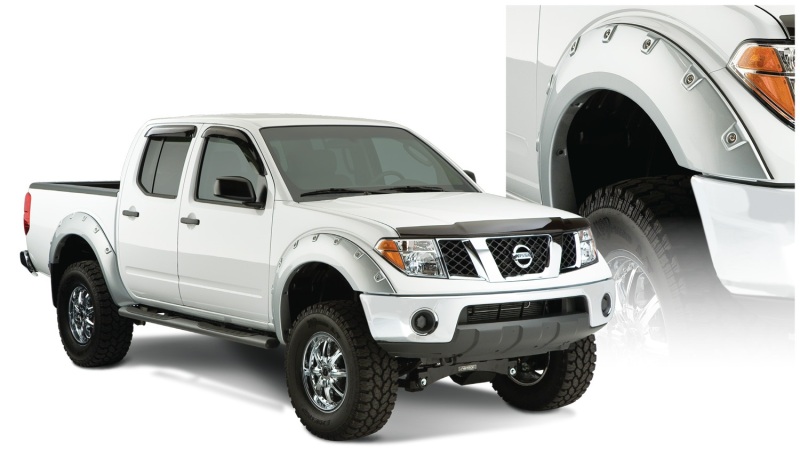Nissan Frontier Fender Flares - Front + Rear - Bushwacker - Boss Pocket Style - Black - `06-`14 Nissan Frontier Fender Flares - Front + Rear - Bushwacker - Boss Pocket Style - Black - `06-`14
