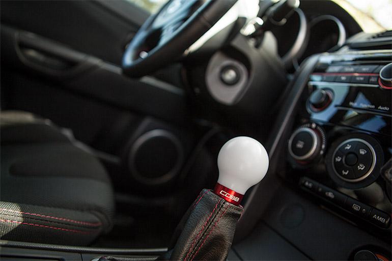 Mazda 6 Shift Knob - COBB - Race Red Base - White - `06-`07