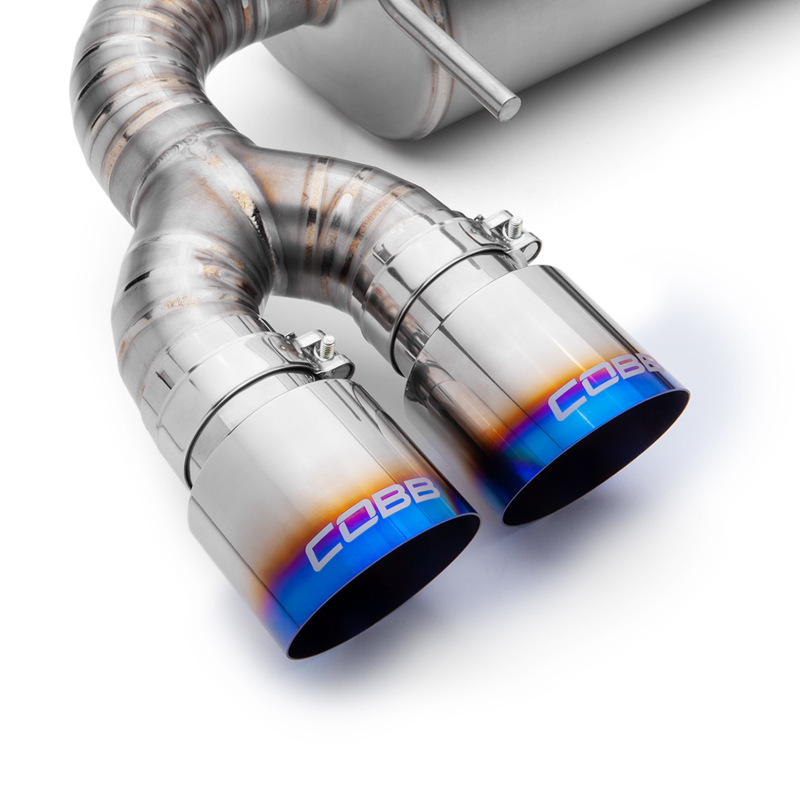 Subaru WRX STI Performance Exhaust - COBB - Cat Back, 3in Titanium - `08-`14