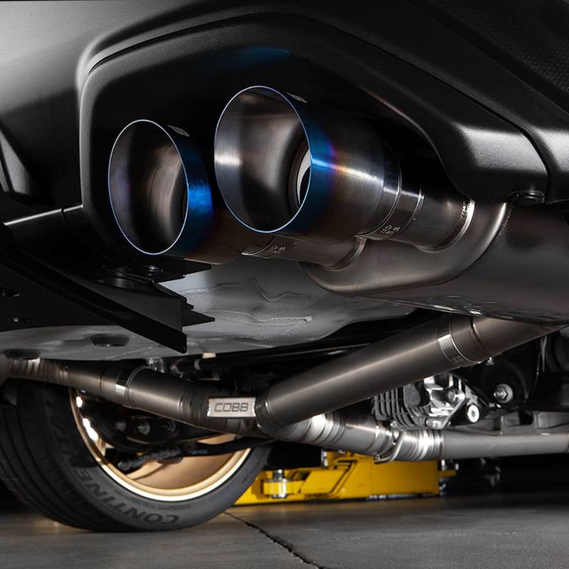 Subaru WRX Performance Exhaust - COBB - Cat Back Titanium + Burnt Ti Tips - `22-`24