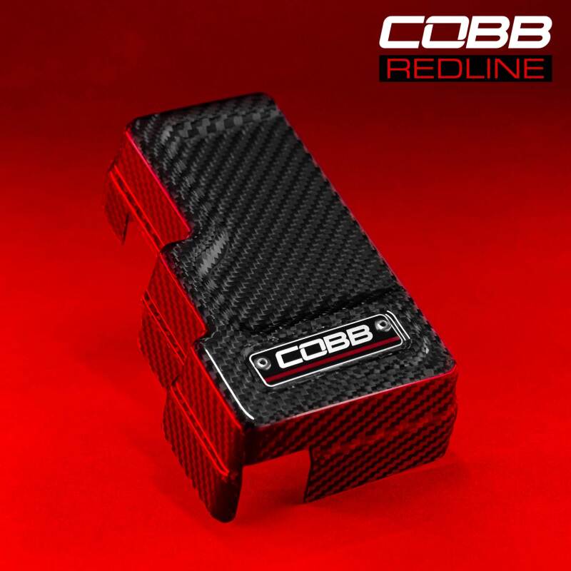 Subaru WRX Engine Fuse Cover - Passenger Side - COBB - Redline - Carbon Fiber - `22-`24