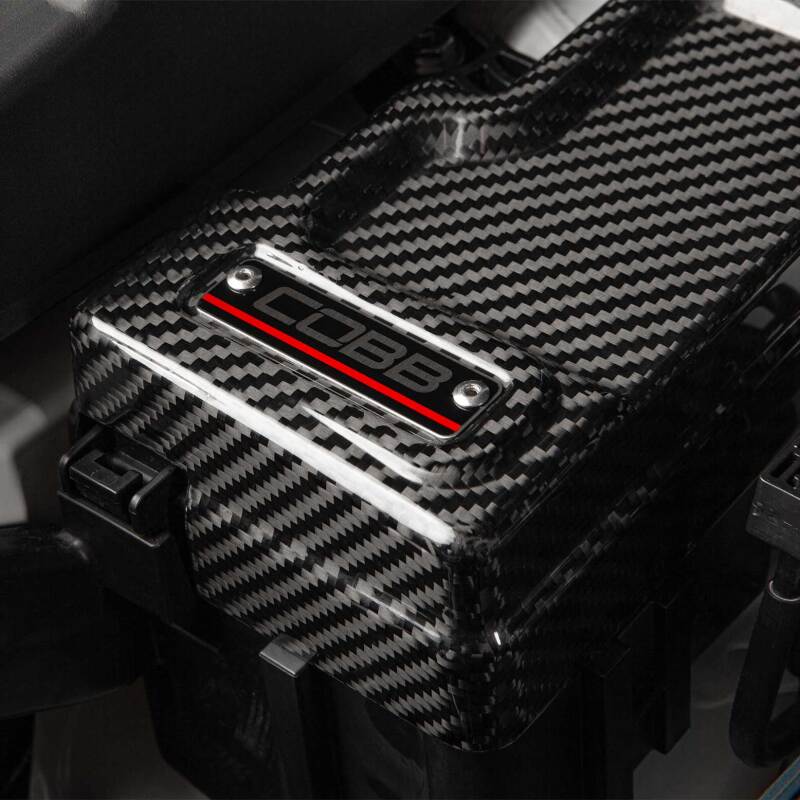 Subaru WRX Engine Fuse Cover - Passenger Side - COBB - Redline - Carbon Fiber - `22-`24
