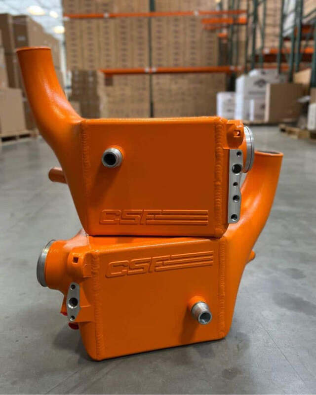 BMW M8 Charge-Air-Cooler Set - CSF - Twin - Fire Orange Matte - `17-`21