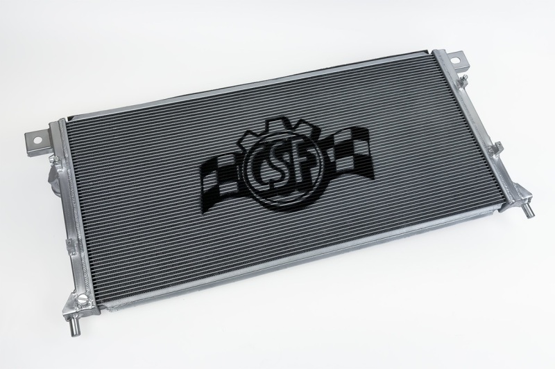 Ford Ranger Radiator - CSF - Heavy Duty All-Aluminum, 2-Row 42mm Core, Ultra-Efficient 5mm Fins, B-Tube Technology - Hand Brushed Satin - `24-`27