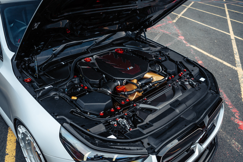 BMW M5 Touring Charge Air Coolers - CSF - G9X Series - Crinkle Black - `25-`27