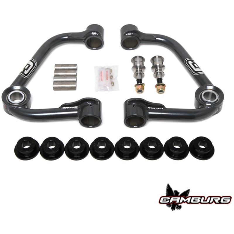 Ford F-150 Suspension Control Arm Kit - Camburg - 1.25in Performance Uniball - Steel gray - `04-`08