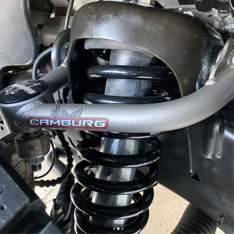 Ford F-150 Suspension Control Arm Kit - Camburg - 1.25in Performance Uniball - Steel Gray - `09-`20