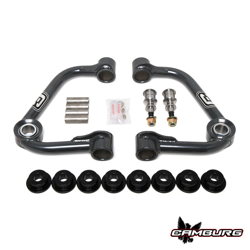 Ford F-150 Suspension Control Arm Kit - Camburg - 1.25in Performance Uniball - Steel Gray - `09-`20