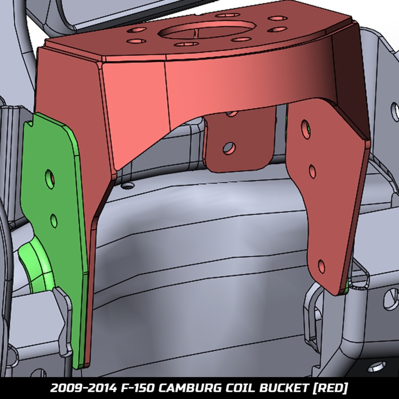 Ford F-150 Coilover Suspension Kit - Camburg - Raptor Conversion Weld-in Coil Bucket - Black - `09-`14