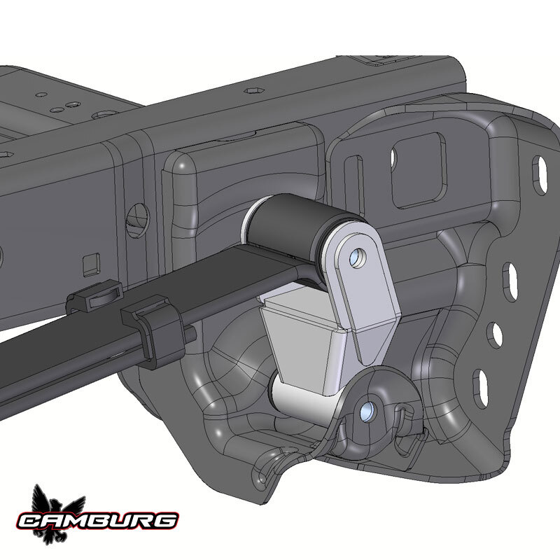 Ford F-150 Leaf Spring Shackle Kit - Camburg - Stock Length TIG 4130 - Textured Gray - `04-`14